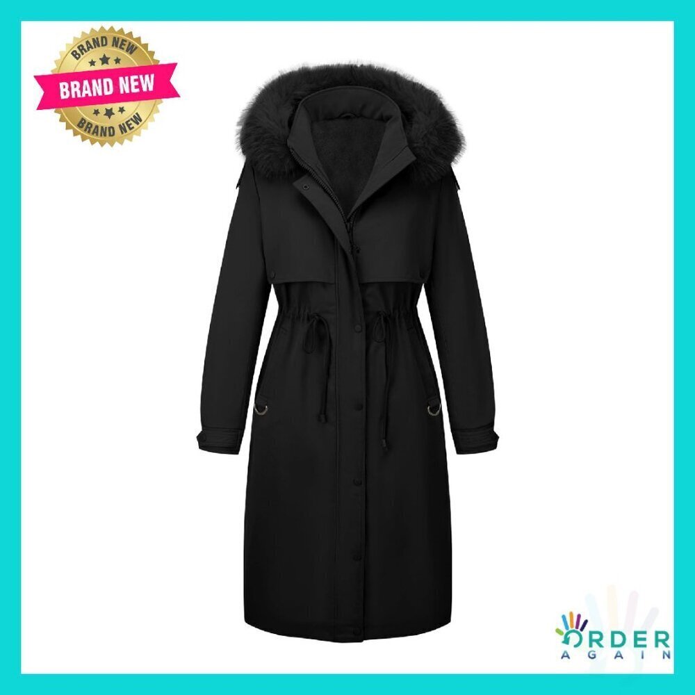 Long Winter Parka Jacket Plus Size Warm Hooded Oversized Chic Coat